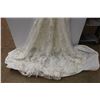 Image 3 : *Essence of Australia Thin Strapped Wedding Dress 69" Long with Train x Approx. 17" Waist