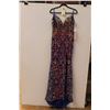 Image 1 : *Angela & Alison Blue Sequined Dress with Side Slit- Size 8