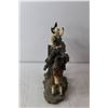 Image 2 : Resin Cowboy & Horse Statue 10" Tall x 11" Long
