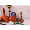 Image 3 : Garden Tool Lot: Shovels, Garden Hose Holder, Charcoal Lighter - As Is, Hand Trimmer, Misc