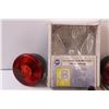 Image 3 : Safety Vehicle Beacon, (2) Red Safety Taillights, Replacement Mirror Head - NOS