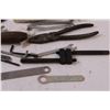 Image 5 : Tool Lot: Pliers, Wrenches, Metal Tin Snips, Line Tensioners, Misc