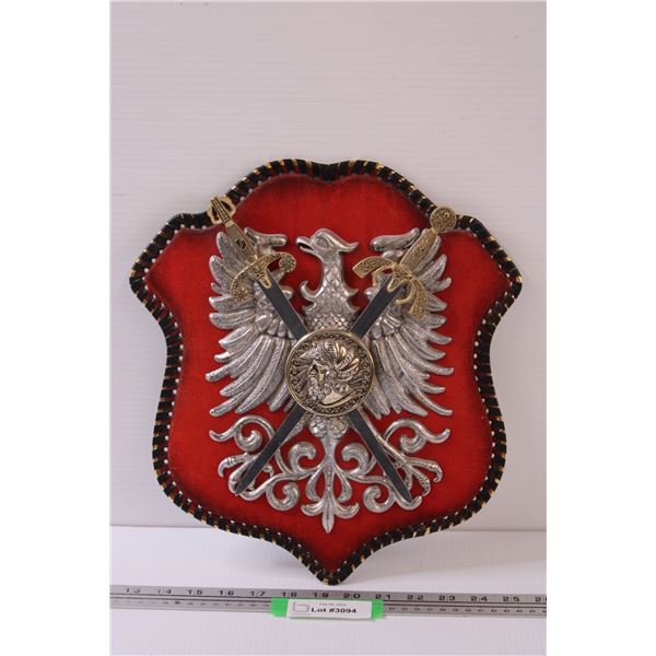 Spanish Coat of Arms - Don Quizote Wall Plaque - 12" x 14"