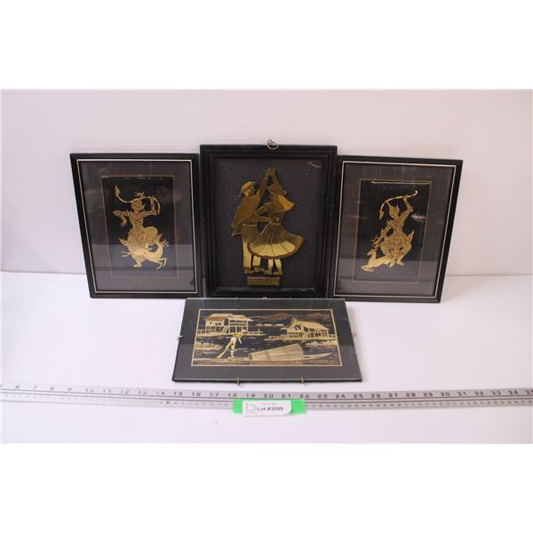 (4) Pictures: Thai Buddist God Pictures, Coloumbia Dancing Picture, Thailand Fishing Village Picture