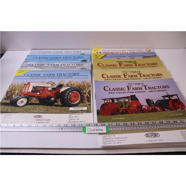 (9) Classic Farm Tractors Calendars - 1995-2005 Editions