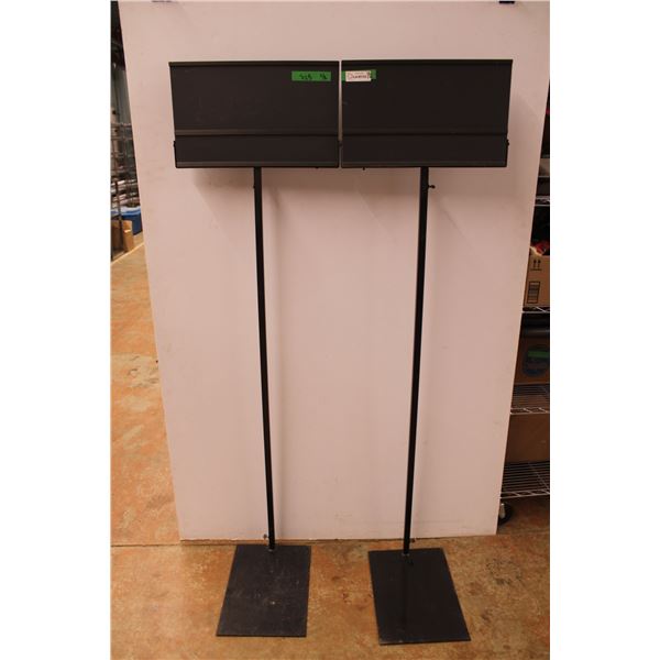 * (2) Display Metal Signs - 64" x 18"