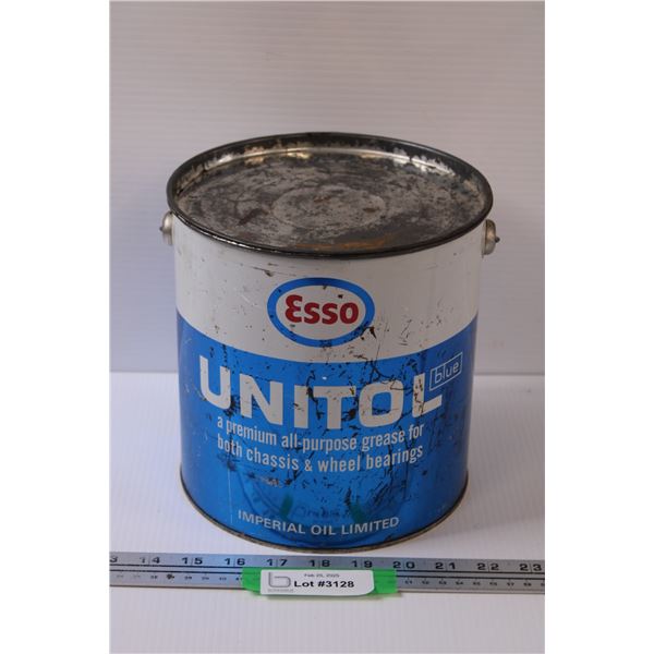 Esso Unitol All Purpose Grease Gallon Can - Has Contents, CANNOT SHIP
