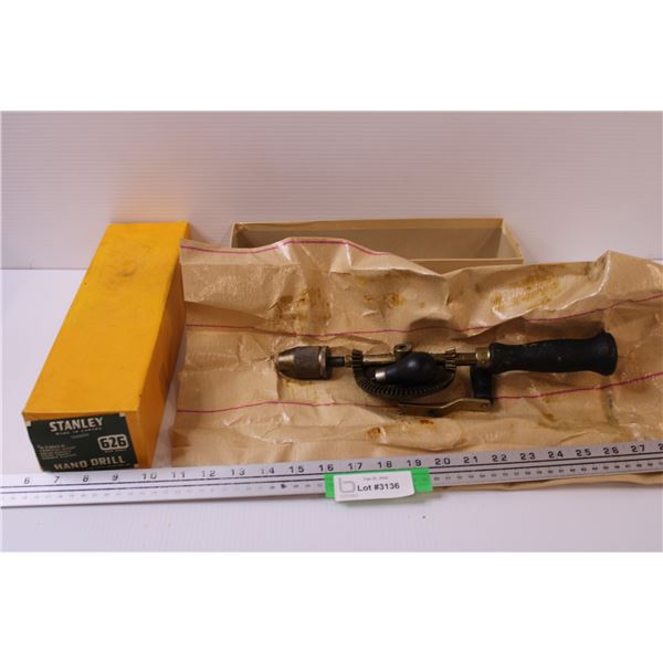 Stanley Hand Drill - Still in Grease in Box - NOS