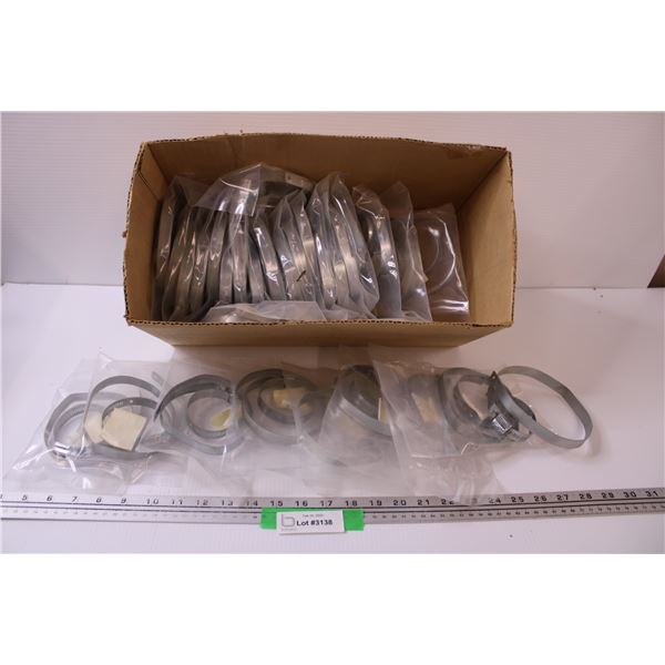 (28) Hose Clamps in Bags in Box - NOS
