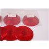 Image 3 : (8) Red Vehicle Light Covers - 4.25" Diameter