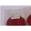 Image 4 : (8) Red Vehicle Light Covers - 4.25" Diameter