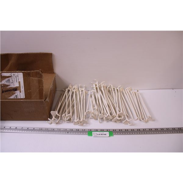 (30+) Plastic Peg Board Hooks