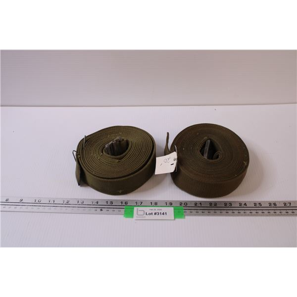 (2) Military Straps w/Buckles (Webbing) - 20Ft Each