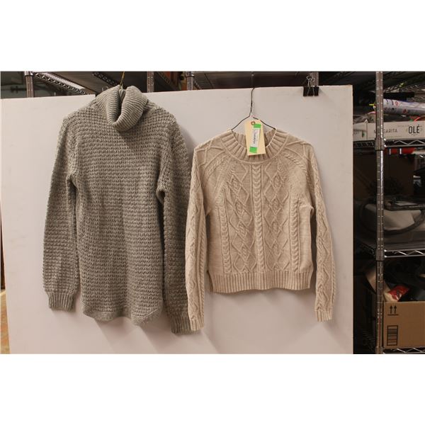 *(2) Sweaters - Size S & L