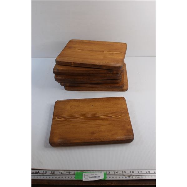 (8) Wooden Cutting Boards 12'' x 9''