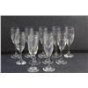 Image 2 : (11) Glass Champagne Goblets