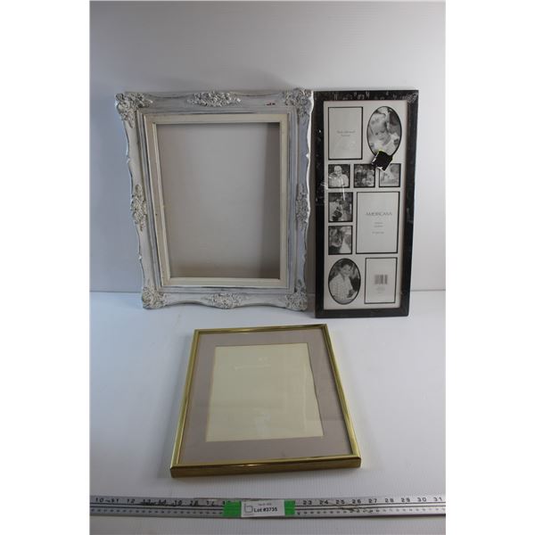 Wooden Picture Frame 21'' x 17''. Picture Frame 15'' x 12'' and Collage Picture Frame 21'' x 9 1/2''