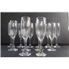 Image 5 : (12) Glass Champagne Goblets
