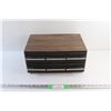 Image 1 : 6 Drawer Cassette Storage Box and (9) Audio Cassettes - Kenny Rogers, Bing Crosby and Dean Martin