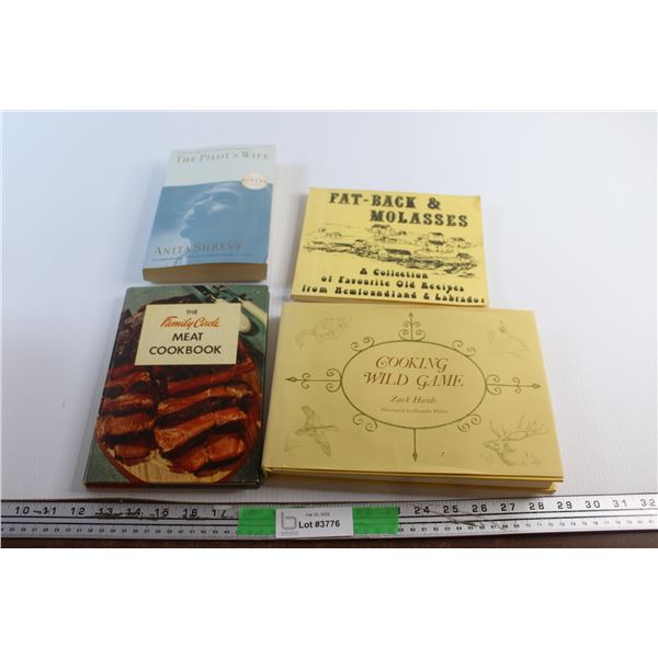 (3) Food Recipe Books and The Pilot's Wife by Anita Shreve Book