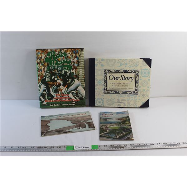 Saskatchewan Roughriders Pride Book, Our Story Lineage Book, The Niagara Parks and South Saskatchewa