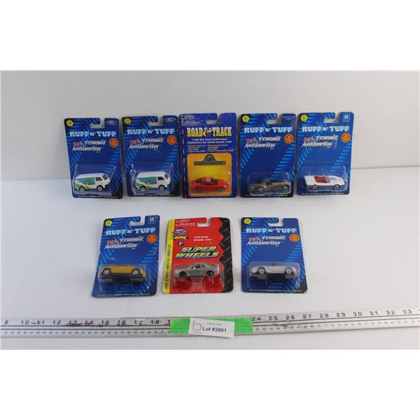 (8) Die Cast Car Toys - Sealed
