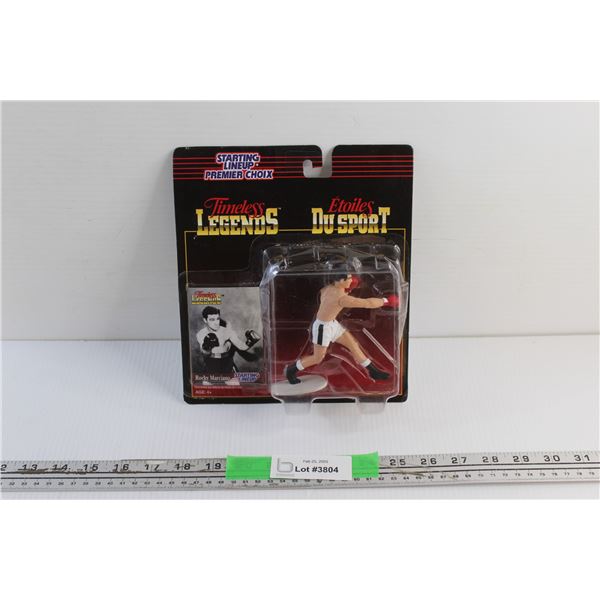Starting Lineup Timeless Legends Rocky Marciano Figure and Collectible Trading Card - Sealed