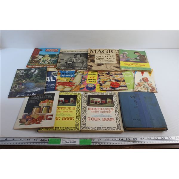 (10+) Vintage Cook/Food Recipe Books