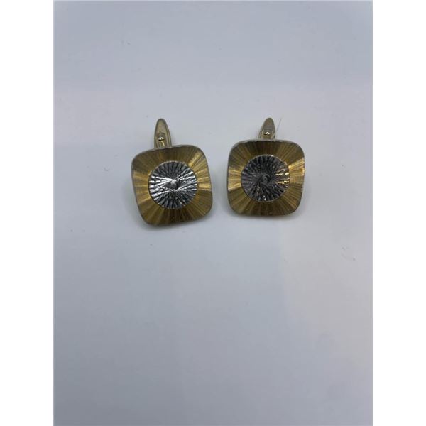 Two Toned Costume Cuff Links