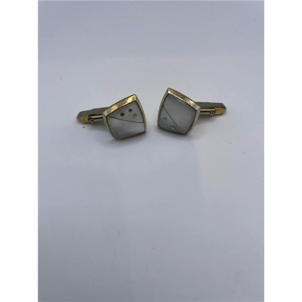 Mother of Pearl Costume Cuff Links