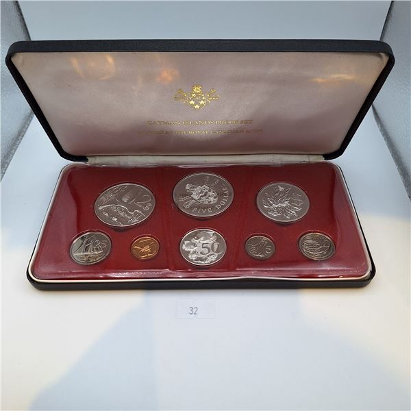 1973 Cayman Islands Proof Set 2.7 oz Sterling Silver