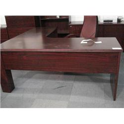 Mahogany Executive L-Shaped Desk