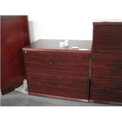 Mahogany 2 Drawer Filing Cabinet