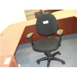 Black Cloth Gaslift Chair