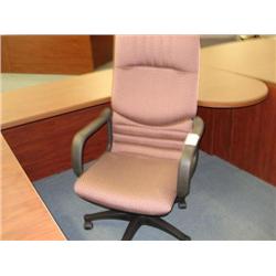 Rust Cloth Highback Gaslift Chair