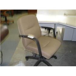 Mustard Cloth Gaslift Chair