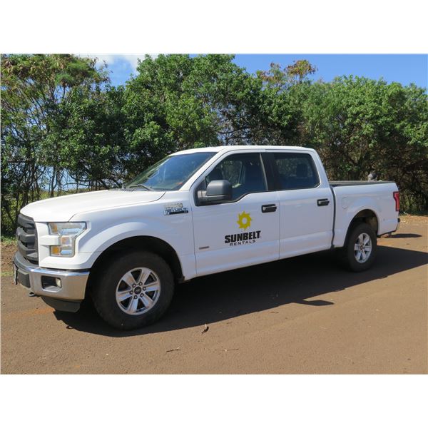 (943798) 2016 Ford F150 XL Pickup Truck, 4X4, 77652 Miles, Lic. 857KBR (Starts & Runs - See Video)