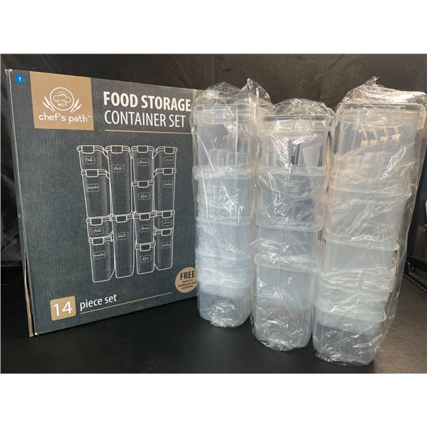 1 Chef's Path 14PC Food Storage Container Set - Brand New!