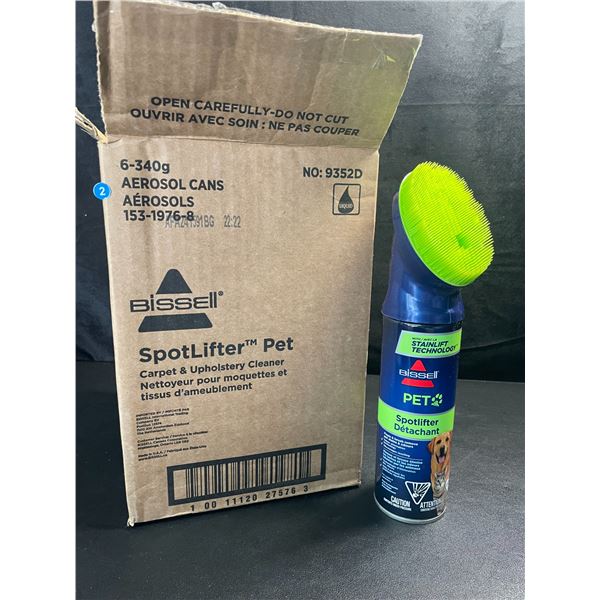 Box of 6 Bissel SpotLifter Pet Carpet & Upholstery Cleaners - (6x340g Aerosol Cans) - New