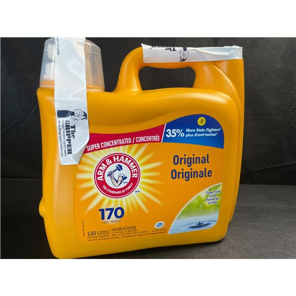1 Large Jug of Arm & Hammer Original Liquid Laundry Detergent - 5.03L (170 Loads) - New Sealed