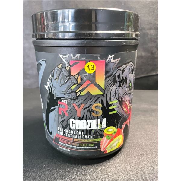 1 Tub of RYSE Godzilla Pre-Workout Powder - Strawberry Kiwi - 738G - New Sealed (BB: 04/2026)