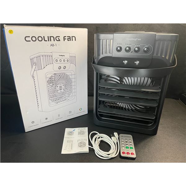 1 Cooling Fan for Indoors with RGB Light & Misting Function - New