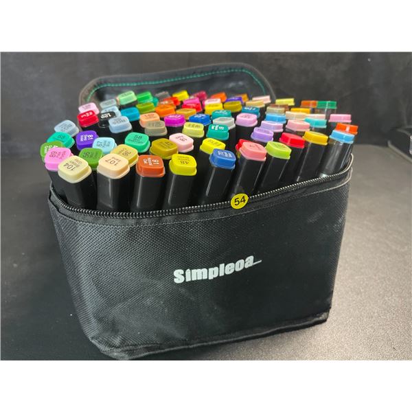 1 Multi-Pack of Alcohol Dual-Tip Artist/Sketch Markers - Approx. 80 PCS/Colours - New