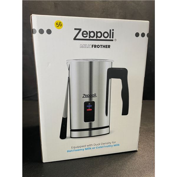 1 Zeppoli Stainless Steel Electric Milk Frother/Warmer - Brand New!