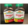 Image 1 : 2 Bottles of Jamieson Omega-3 Select Vitamins - 200 Softgels Each - New (Exp: 11/2028)