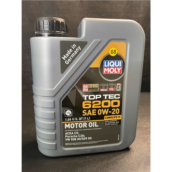 1 Jug of LiquiMoly Top Tec 6200 SAE 0W-20 Fully Synthetic Motor Oil - 1L - New Sealed