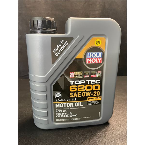 1 Jug of LiquiMoly Top Tec 6200 SAE 0W-20 Fully Synthetic Motor Oil - 1L - New Sealed