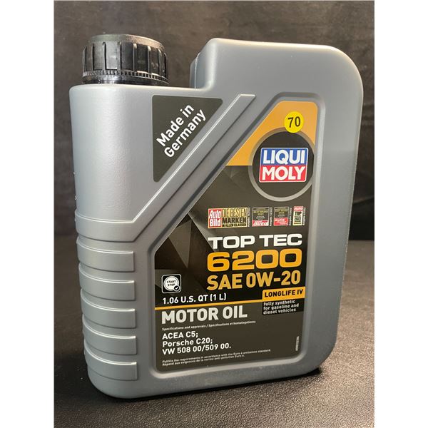1 Jug of LiquiMoly Top Tec 6200 SAE 0W-20 Fully Synthetic Motor Oil - 1L - New Sealed