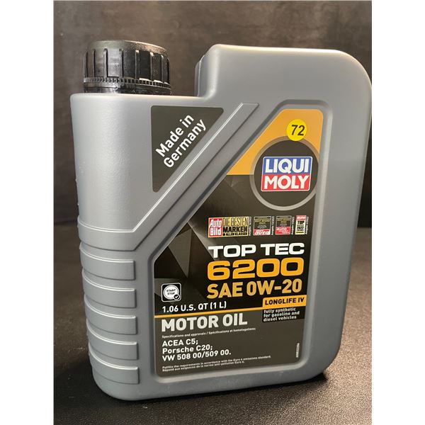 1 Jug of LiquiMoly Top Tec 6200 SAE 0W-20 Fully Synthetic Motor Oil - 1L - New Sealed
