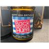 Image 3 : 3 Funny/Scented "Back & Body Hurts" Natural 100% Soy Wax Candles - New